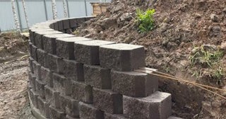 Установка подпорной стенки в Находке в октябре